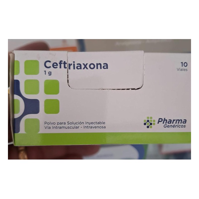 CEFTRIAXONA 1GR AMP IM/IV CAJA X10 PHARMAGEN
