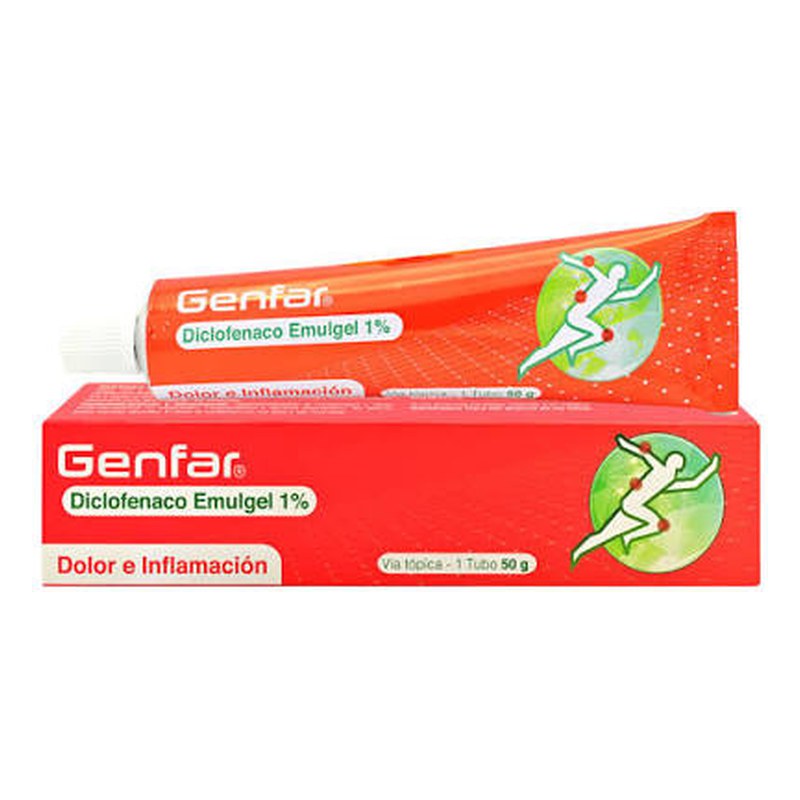 DICLOFENACO GEL 1% GENFAR 50GR