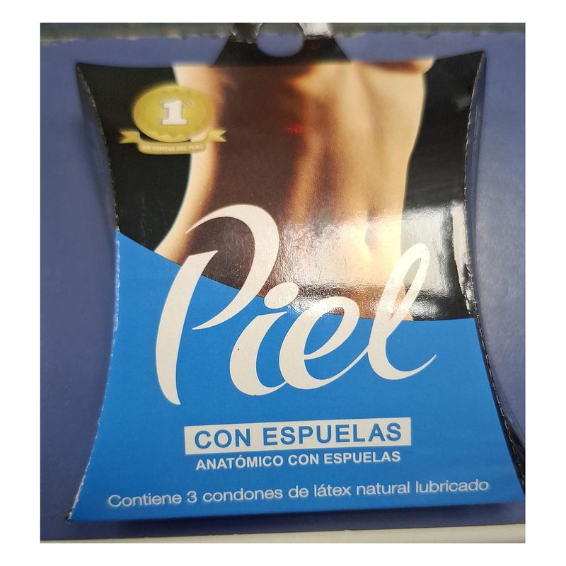 CONDON PIEL CON ESPUELAS CAJA X3