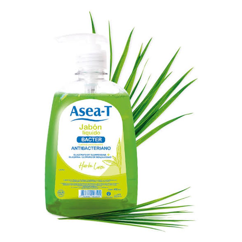 ASEA-T JABON LIQUIDO BACTER HIERBA LUISA 450ML LA COOPER 