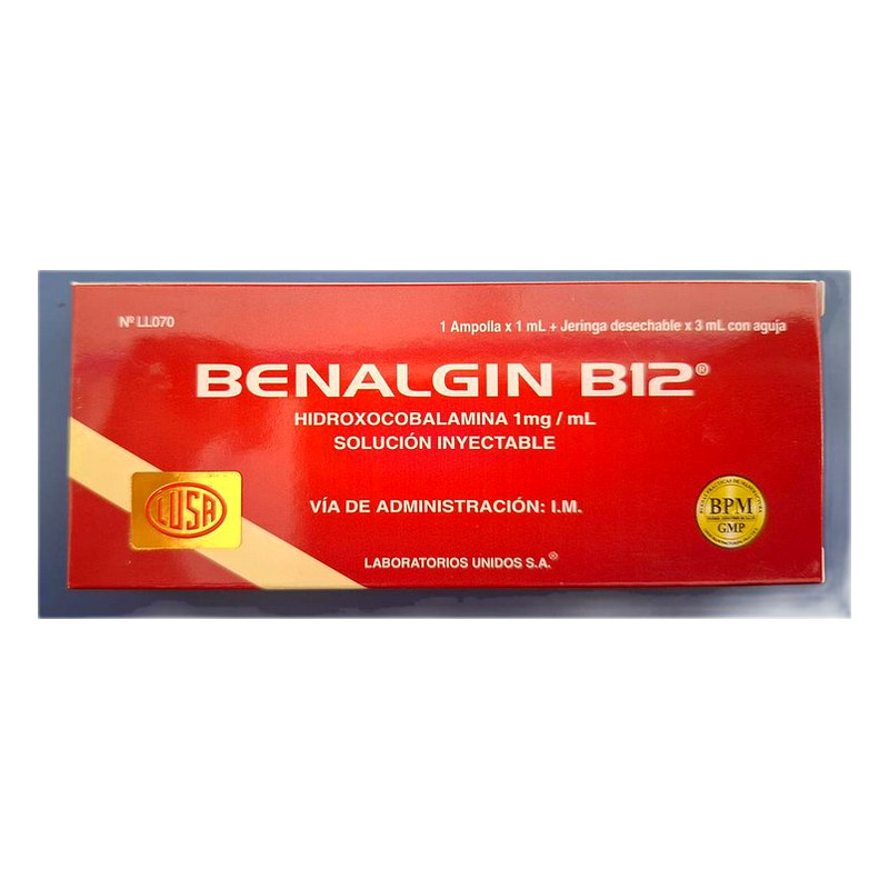 BENALGIN B12 INYECTABLE I.M. LUSA