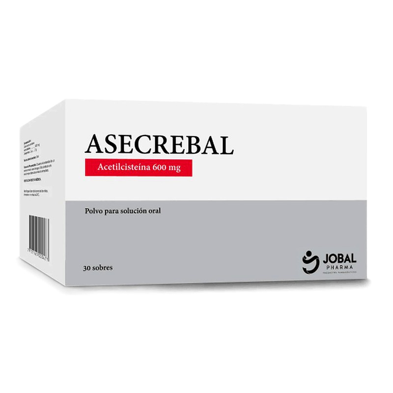 ASECREBAL ACETILCISTEINA 600MG SOBRE JOBAL PHARMA