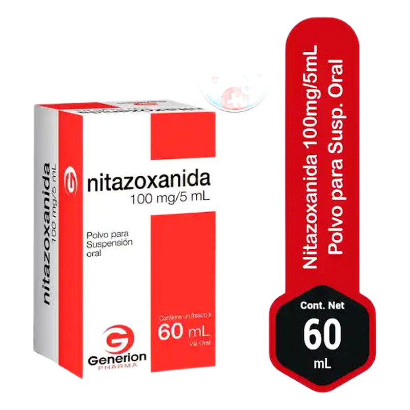 NITAZOXANIDA POLVO SUSP 60ML GENERION