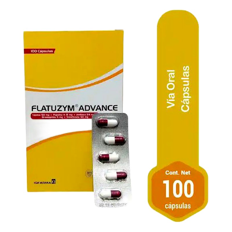 FLATUZYM ADVANCE CAJA X100 IQFARMA