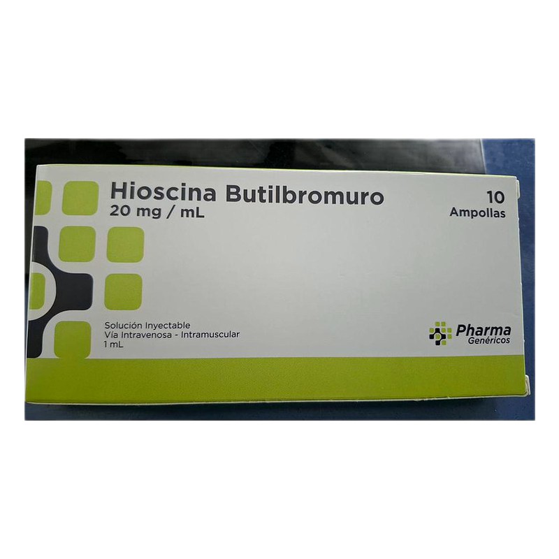 HIOSCINA AMP 20MG CAJA X10 PHARMAGEN